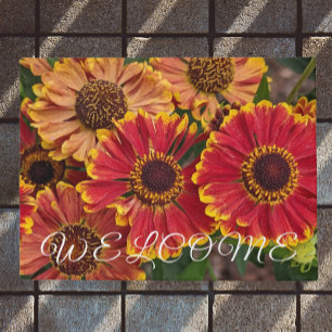 Paillasson Helenium Autumnale Blooms Floral Bienvenue