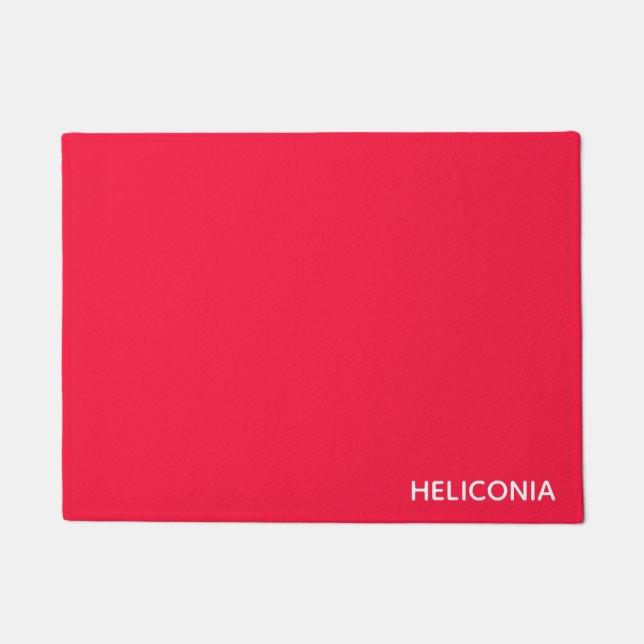 Paillasson Heliconia red color (Devant)