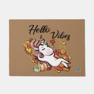 Paillasson Hello Fall Vibes Unicorn