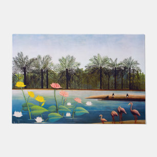 Paillasson Henri Rousseau - Les Flamants