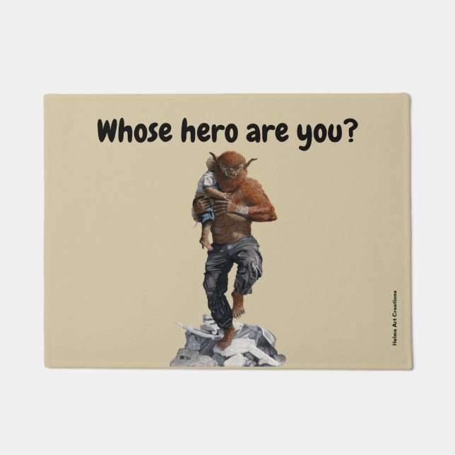 Paillasson Héros de Bugbear Secourir Imaginaire d'enfant (Devant)