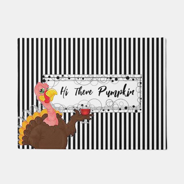 Paillasson Hi There Citrouille Doormat (Devant)