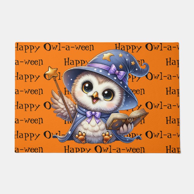 Paillasson Hibou d'Halloween (Devant)
