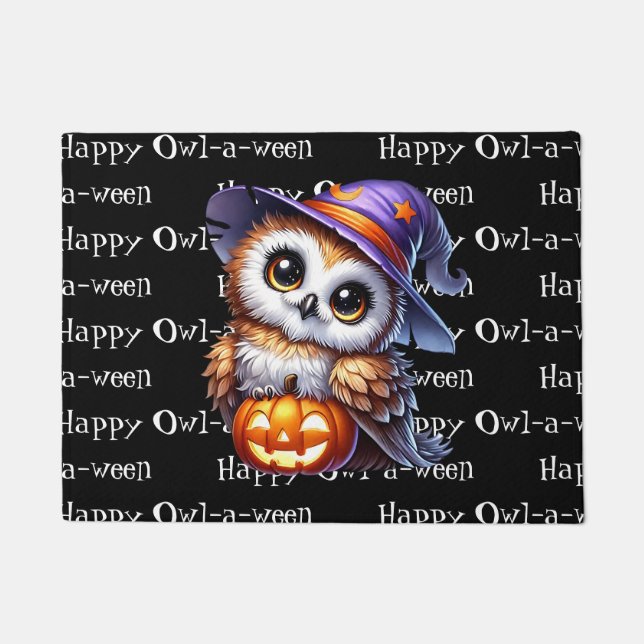 Paillasson Hibou d'Halloween (Devant)