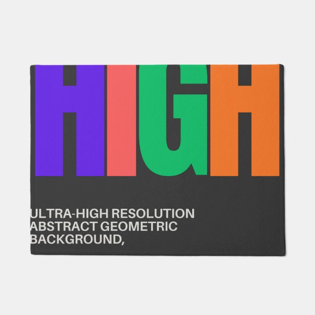 Paillasson High-Resolution Abstract Art  (Devant)