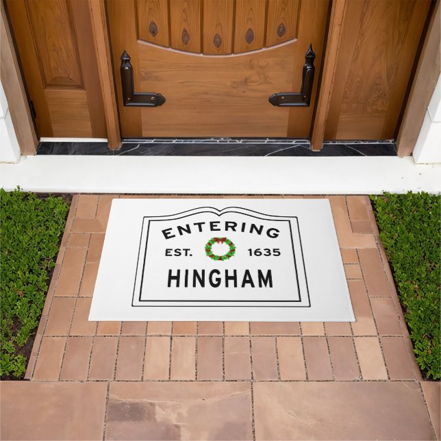 Paillasson Hingham Christmas Doormat - Choisissez une couleur (De plein air)