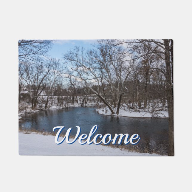 Paillasson Hiver Blue James River Welcome Domat (Devant)