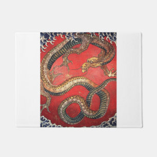 Paillasson Hokusai Dragon Japanese Vintage Katsushika Hokusai