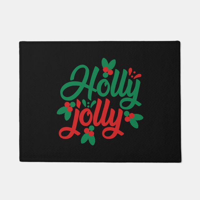 Paillasson Holly jolly, Un grand cadeau de Noël (Devant)