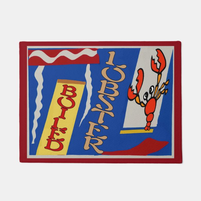 Paillasson Homard ajouter le nom ou l'adresse (Devant)