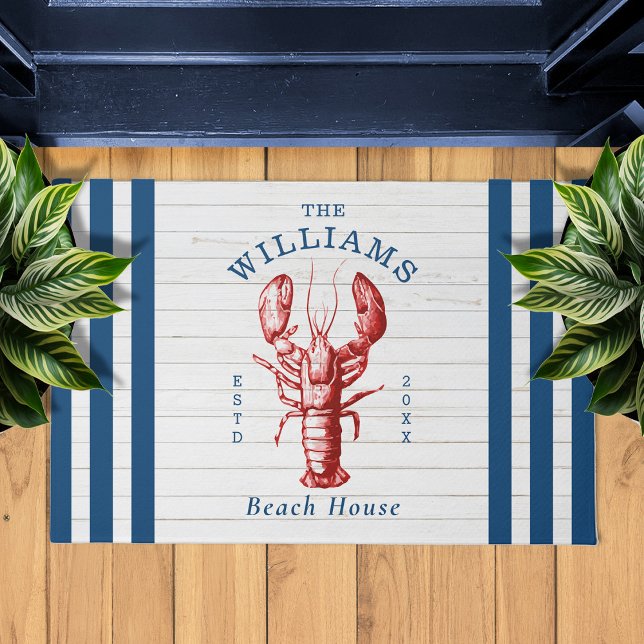 Paillasson Homard côtier Porte de mer Mat (Créateur téléchargé)
