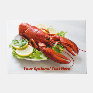 Paillasson Homard de texte personnalisé