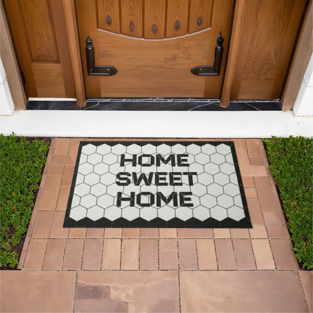 Paillasson Home Sweet Home Faux Tile Doormat  (De plein air)
