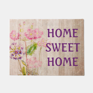 Paillasson Home Sweet Home Rustique Floral Door mat