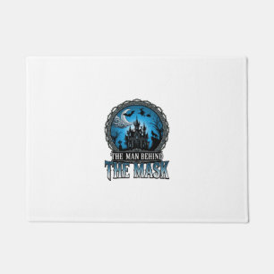 Paillasson Homme derrière le masque Halloween maison hantée s
