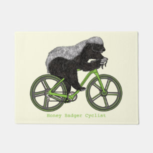Paillasson Honey Badger Cycling Funny Badass Humour cycliste 