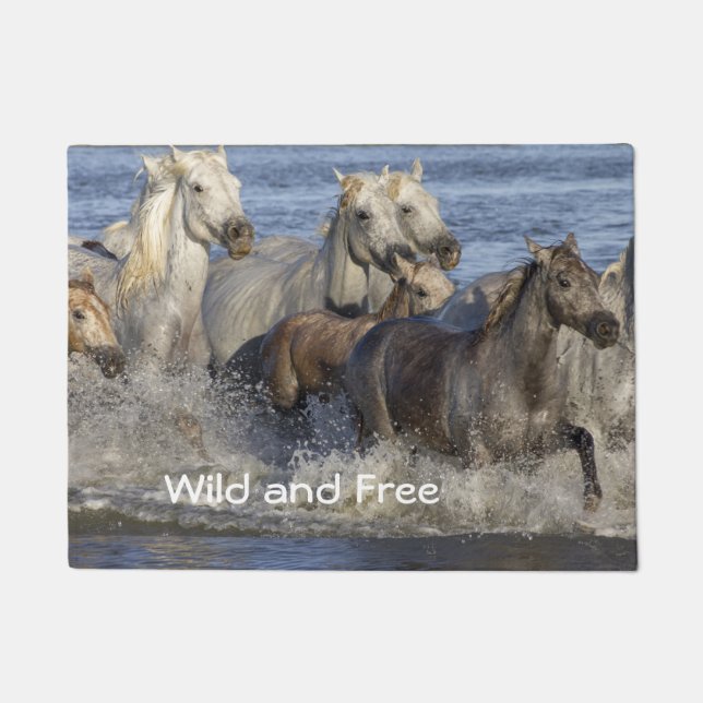 Paillasson Horses galloping in the water (Devant)