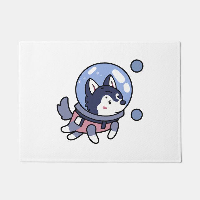 Paillasson Husky Dans L'Espace Amoureux des chiens Chiot Retr (Devant)