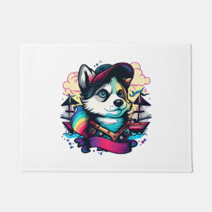 Paillasson Husky Dog Pirate