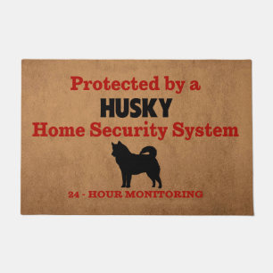 Paillasson Husky Home Security 24 heures Amoureux de les chie