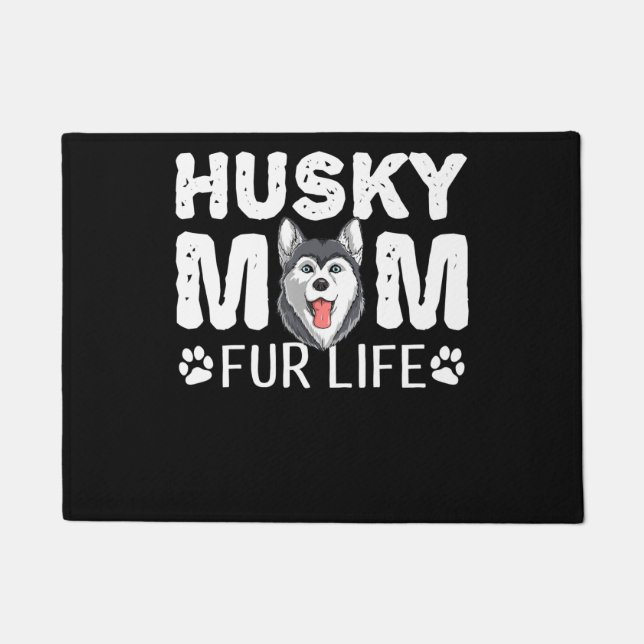 Paillasson Husky maman | Funny dog day (Devant)