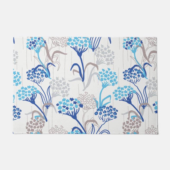 Paillasson Hydrangée légère et aérée Motif floral (Devant)