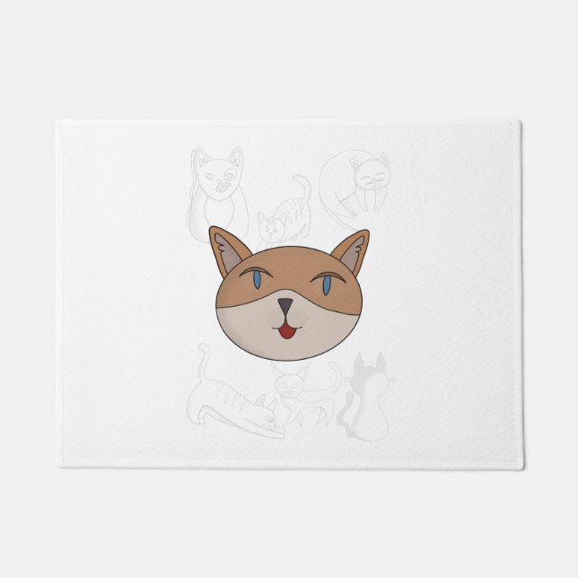 Paillasson I love cats duvet cover (Devant)