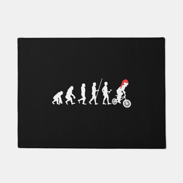 Paillasson Idées cadeaux de Noël BMX Bikers Evolution (Devant)