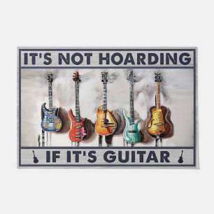Paillasson Il n'y a pas d'abris si c'est un chat de guitare,
