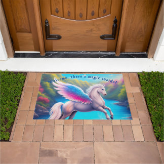 Paillasson Il y a de la magie à l'intérieur - Pegasus Welcome