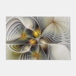 Paillasson Illusion Optique Abstrait 3D Fractal Avec Profonde