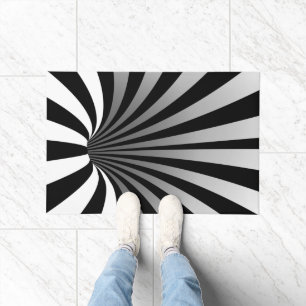 Paillasson Illusion Optique Hypnotique Courbe Porte Spirale M