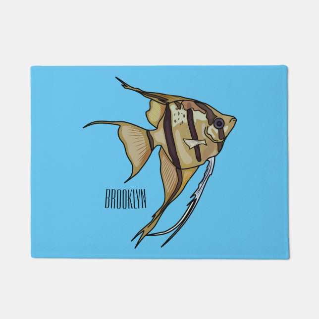 Paillasson Illustration d'angelfish (Devant)