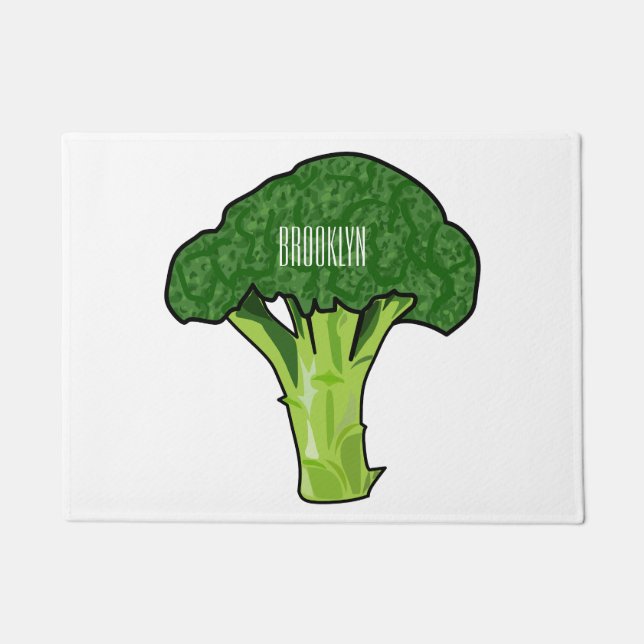Paillasson Illustration de Broccoli (Devant)