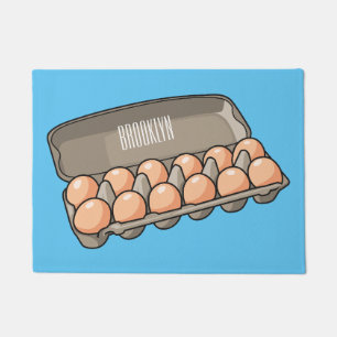 Paillasson Illustration de carton d'oeufs