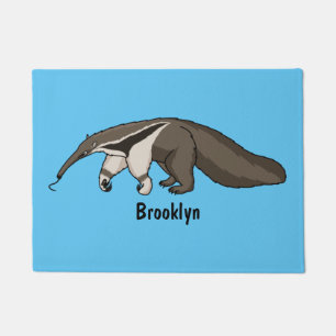 Paillasson Illustration de dessin animé d'Anteater happy