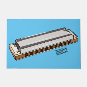 Paillasson Illustration de dessin d'Harmonica