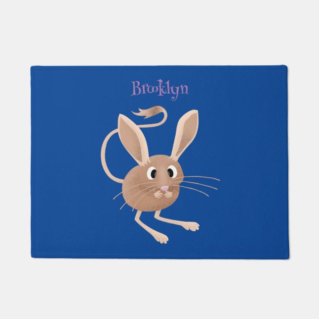 Paillasson Illustration de jerboa aux longues oreilles (Devant)