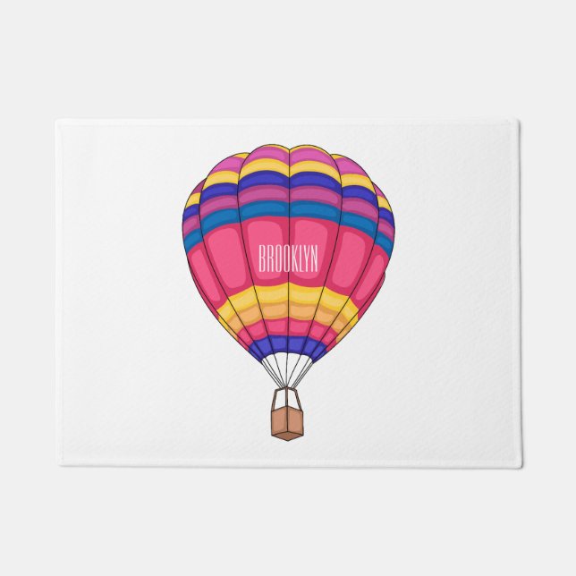 Paillasson Illustration de la montgolfière (Devant)