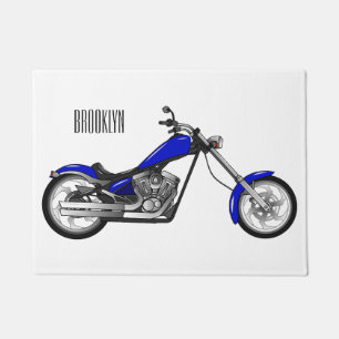 Paillasson Illustration de la moto à hélico