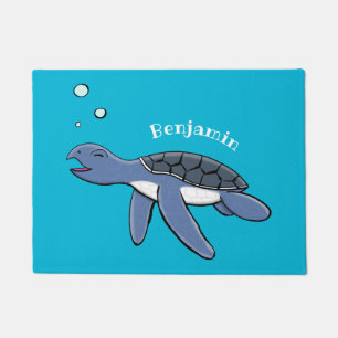 Paillasson Illustration de la petite tortue de mer