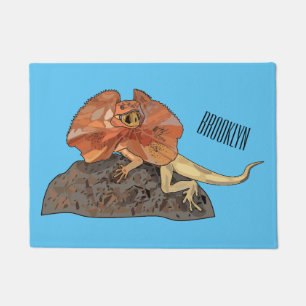 Paillasson Illustration de lézard à col frisé