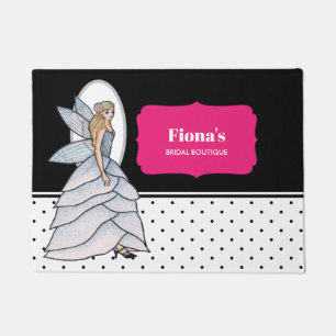 Paillasson Illustration de mode de robe de pétales de princes