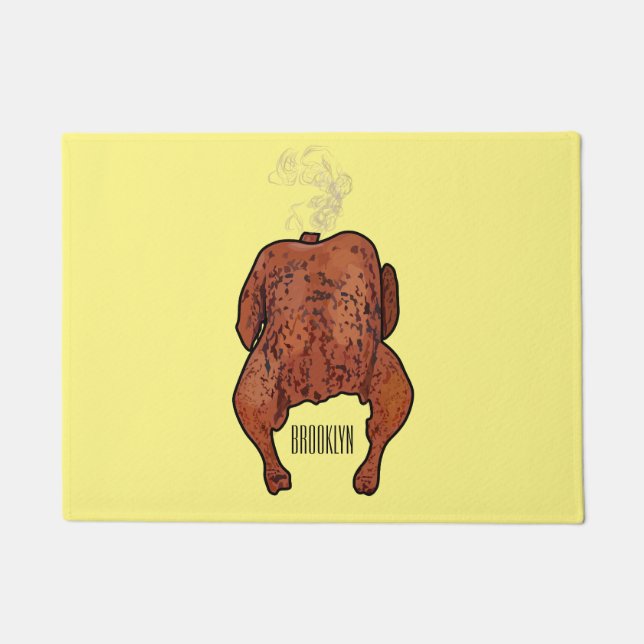 Paillasson Illustration de poulet rôti (Devant)