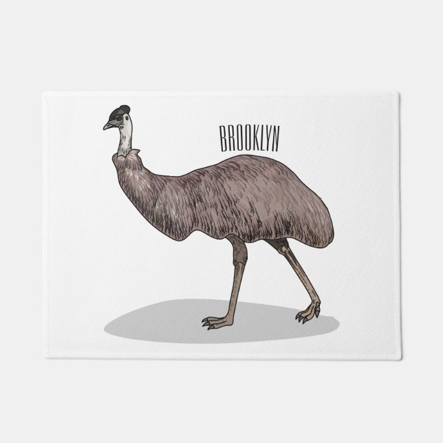 Paillasson Illustration d'Emu bird (Devant)