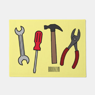 Paillasson Illustration des outils de menuiserie
