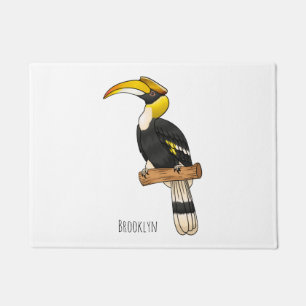 Paillasson Illustration d'oiseau de grande corneille