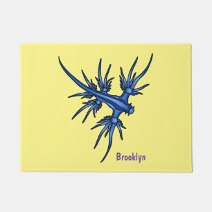 Paillasson Illustration du dragon bleu des limaces de mer