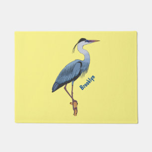 Paillasson Illustration du grand héron bleu