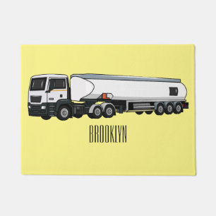 Paillasson Illustration du transport de carburant par camion-